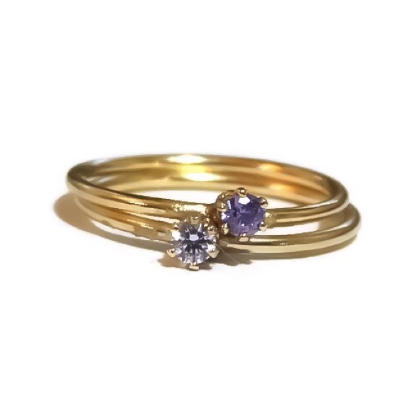 Moodtherapy Jewelry - Stacking Rings Set of 2
